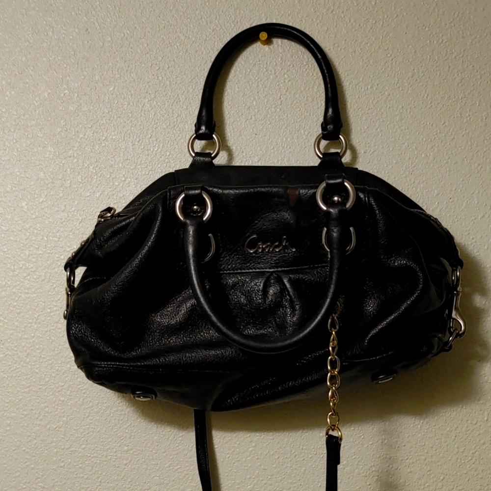 Black coach purse